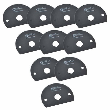 VERSA TOOL 80mm HSS Semi-Circular Multi-Tool Saw Blades, PK 10 SB10I